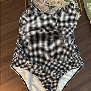 Kona Sol Gingham Women’s One Piece Worn Once